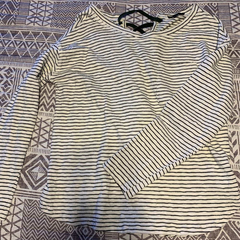Striped long sleeve shirt